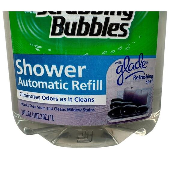 Scrubbing Bubbles Automatic Shower Cleaner Refill Glade Refreshing Spa 34 oz - Picture 3 of 6